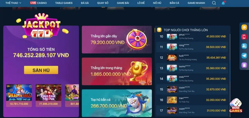 Cơ Hội Trúng Jackpot Lớn